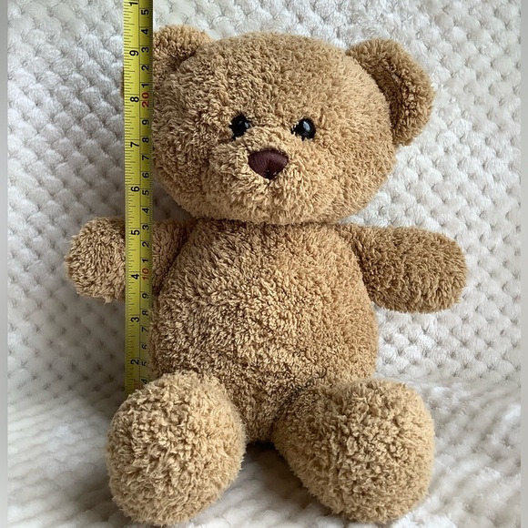 Old Navy Plush Tan Bear Stuffed Animal Toy Embroidered Nose - Picture 11 of 11